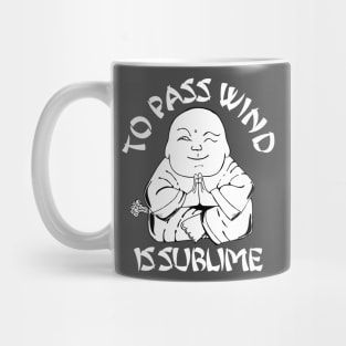 Tooting Buddah (White Text) Mug